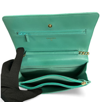 CHANEL Matelasse Chain Wallet Shoulder Bag CH1963