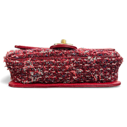 CHANEL Red Tweed Shoulder Bag CHANGED 1943