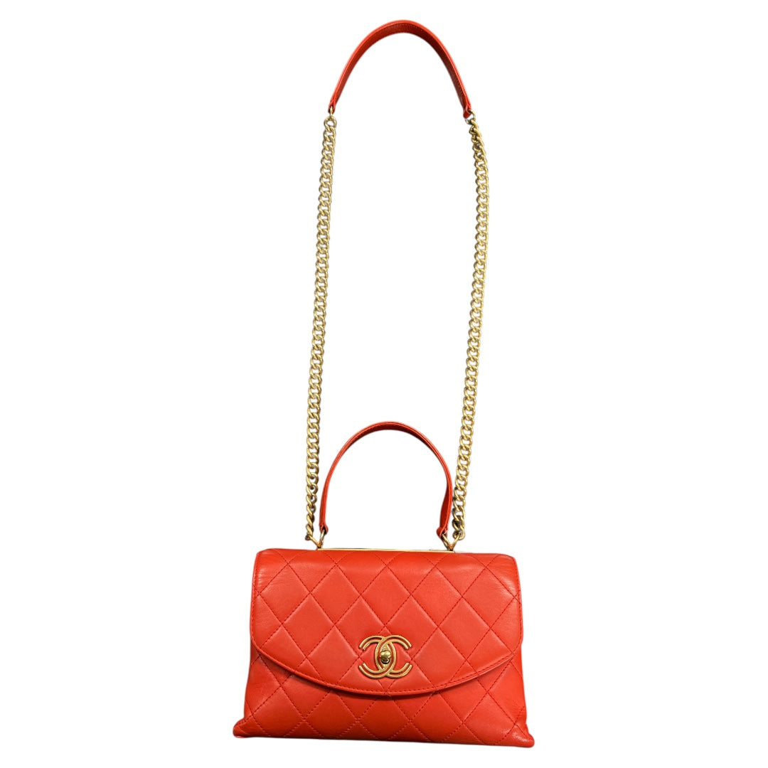 CHANEL Matelassé Lambskin 2Way Handbag CH1941