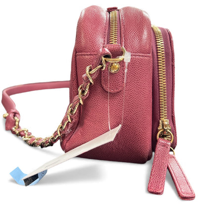 CHANEL Matelasse Pink Caviar Skin Shoulder Bag CH1938