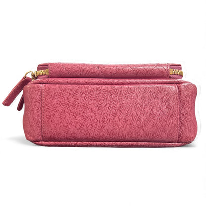 CHANEL Matelasse Pink Caviar Skin Shoulder Bag CH1938