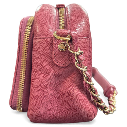 CHANEL Matelasse Pink Caviar Skin Shoulder Bag CH1938