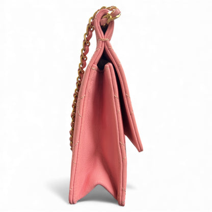 CHANEL Matelasse Pink Shoulder Bag CH1937