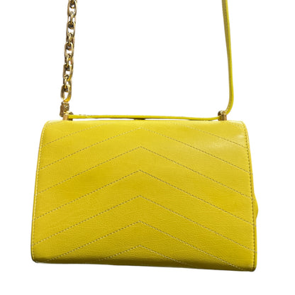 CHANEL Yellow Calfskin Shoulder Bag CH1927