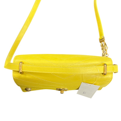 CHANEL Yellow Calfskin Shoulder Bag CH1927