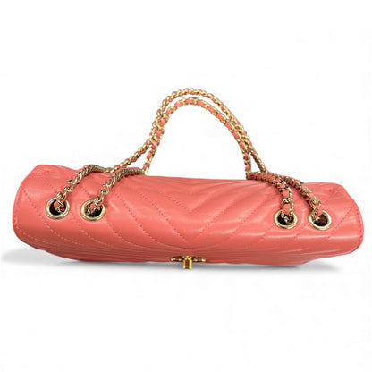 CHANEL Coral Pink Shoulder Bag CH1903