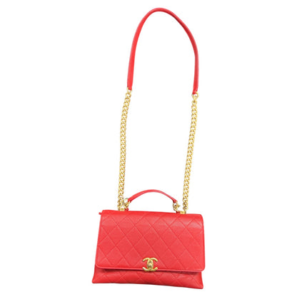 CHANEL Red Caviar Skin Shoulder Bag CH1892