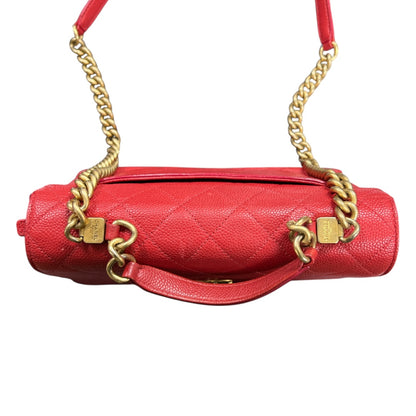 CHANEL Red Caviar Skin Shoulder Bag CH1892