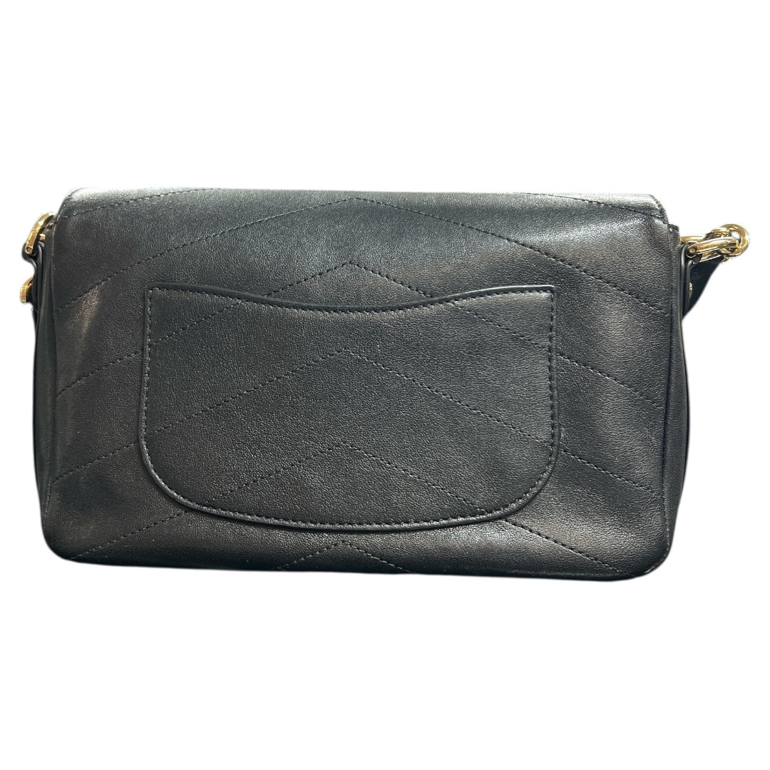 CHANEL Black 2-Way Shoulder Handbag CH1886