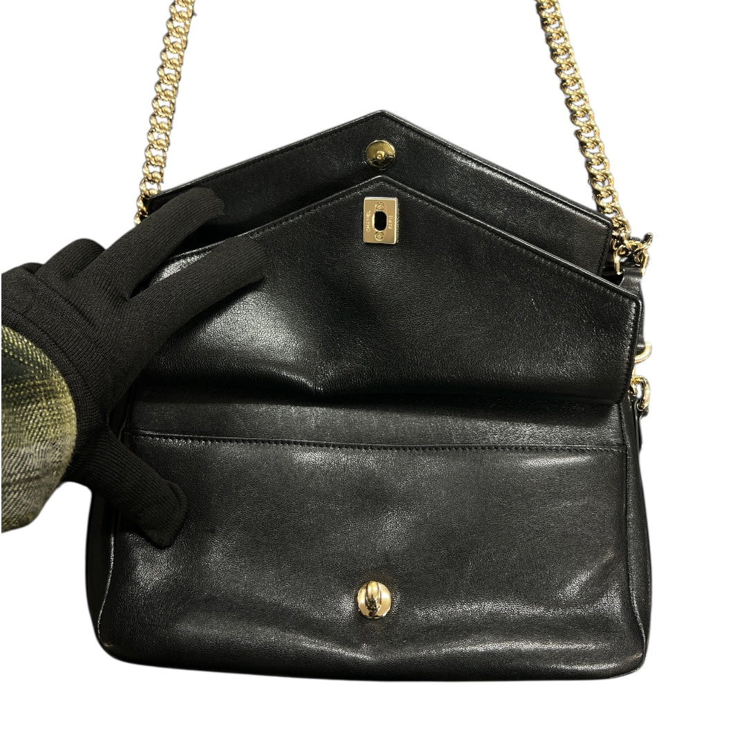 CHANEL Black 2-Way Shoulder Handbag CH1886
