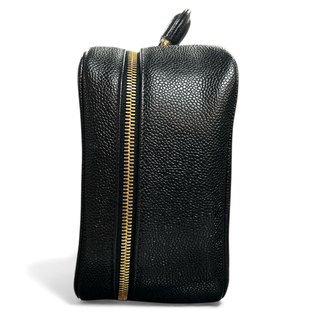 CHANEL Black Vanity 2Way Shoulder Handbag CH1871