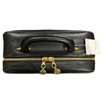 CHANEL Black Vanity 2Way Shoulder Handbag CH1871