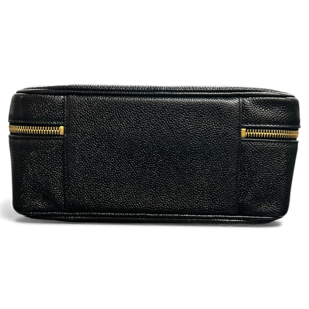 CHANEL Black Vanity 2Way Shoulder Handbag CH1871