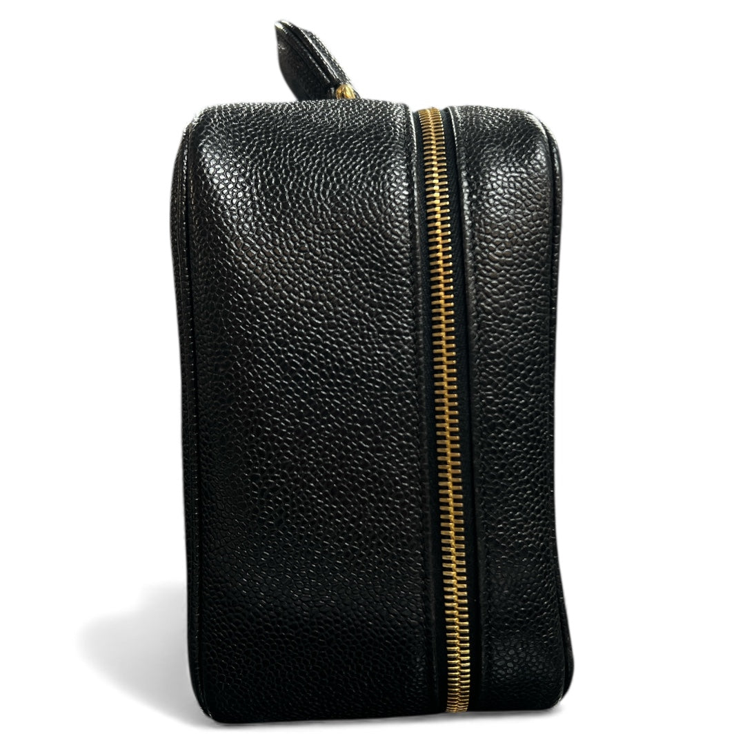 CHANEL Black Vanity 2Way Shoulder Handbag CH1871