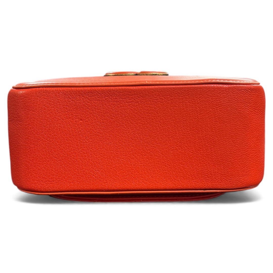CHANEL Orange 2-Way Shoulder Handbag CH1867