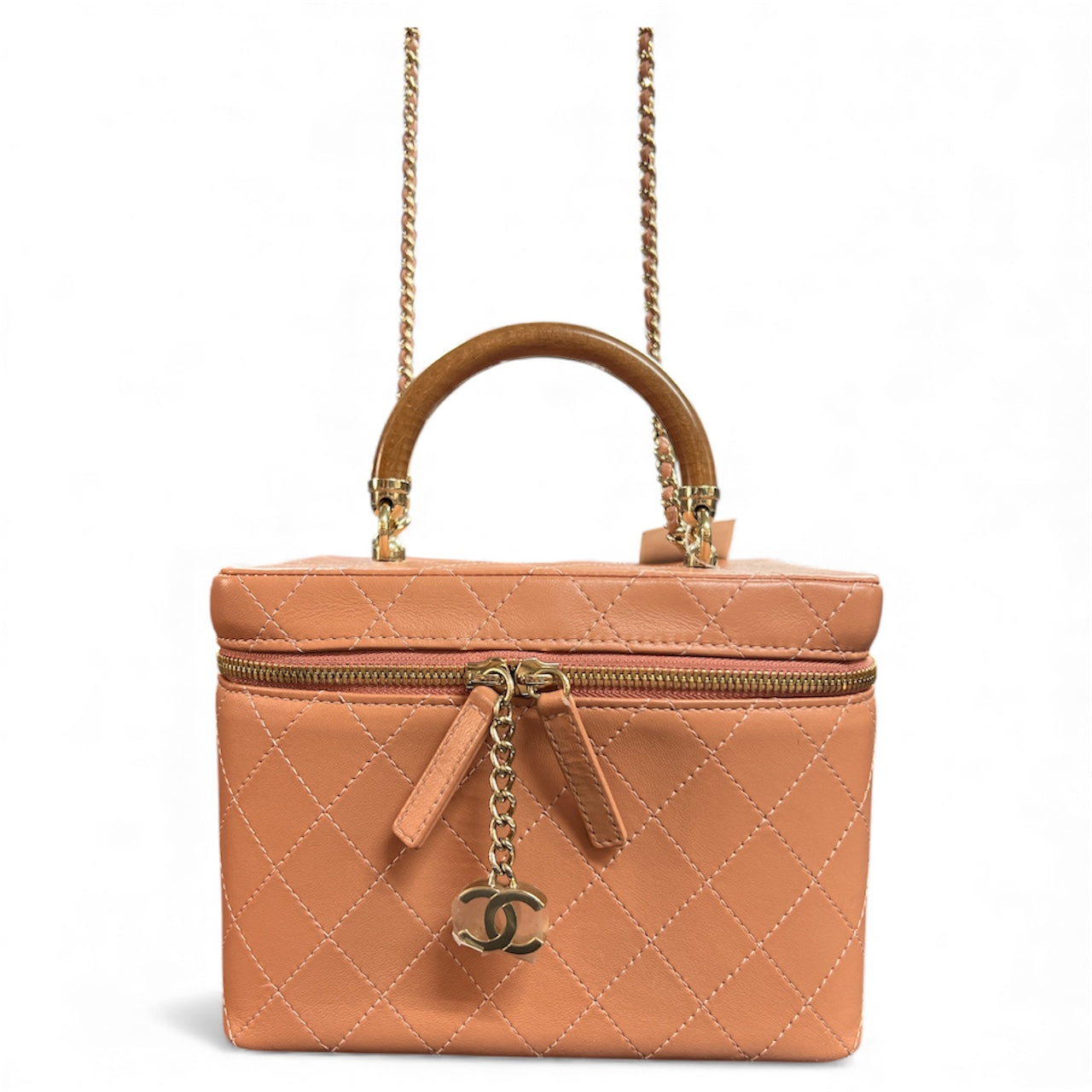 CHANEL Vanity 2-Way Bag Pink C1779