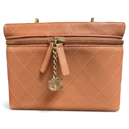 CHANEL Vanity 2-Way Bag Pink C1779