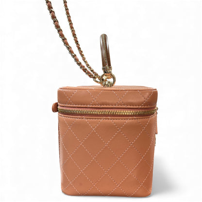 CHANEL Vanity 2-Way Bag Pink C1779