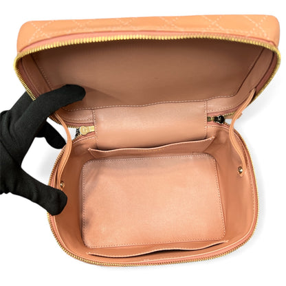 CHANEL Vanity 2-Way Bag Pink C1779