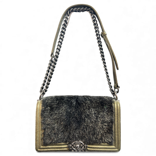 CHANEL Boy Chanel Gold Shoulder Bag CH1680