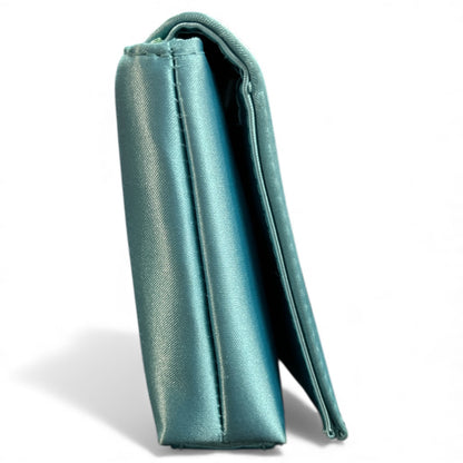 BVLGARI Aqua Blue Clutch Bag or Vanity Bag BV47