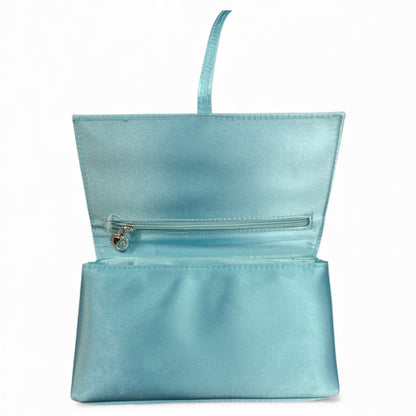 BVLGARI Aqua Blue Clutch Bag or Vanity Bag BV47