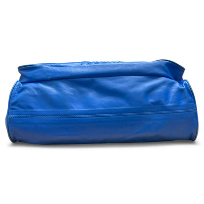 BOTTEGA VENETA Blue Leather Shoulder Bag Bo25