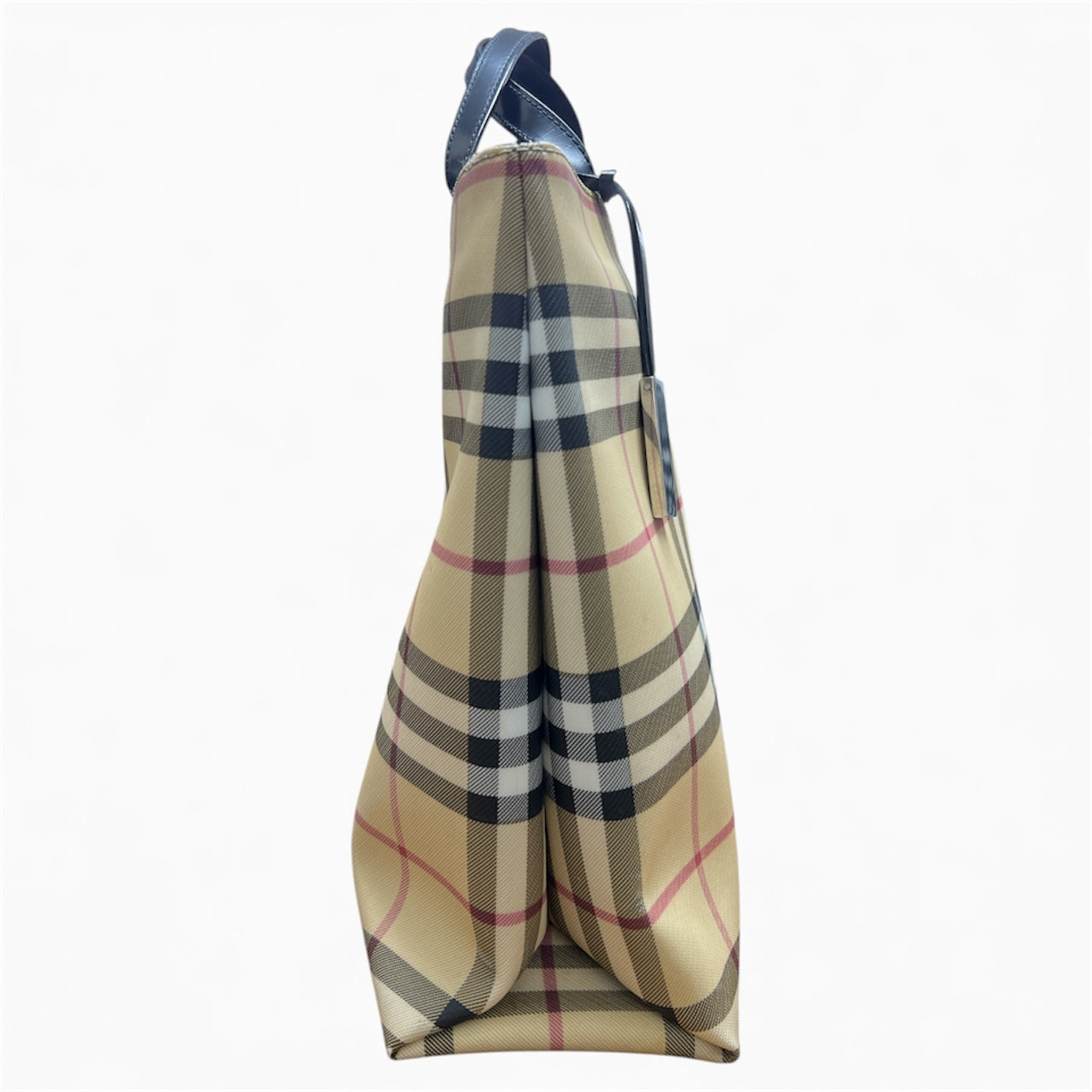 Burberry Check Pattern Tote Bag BU1030