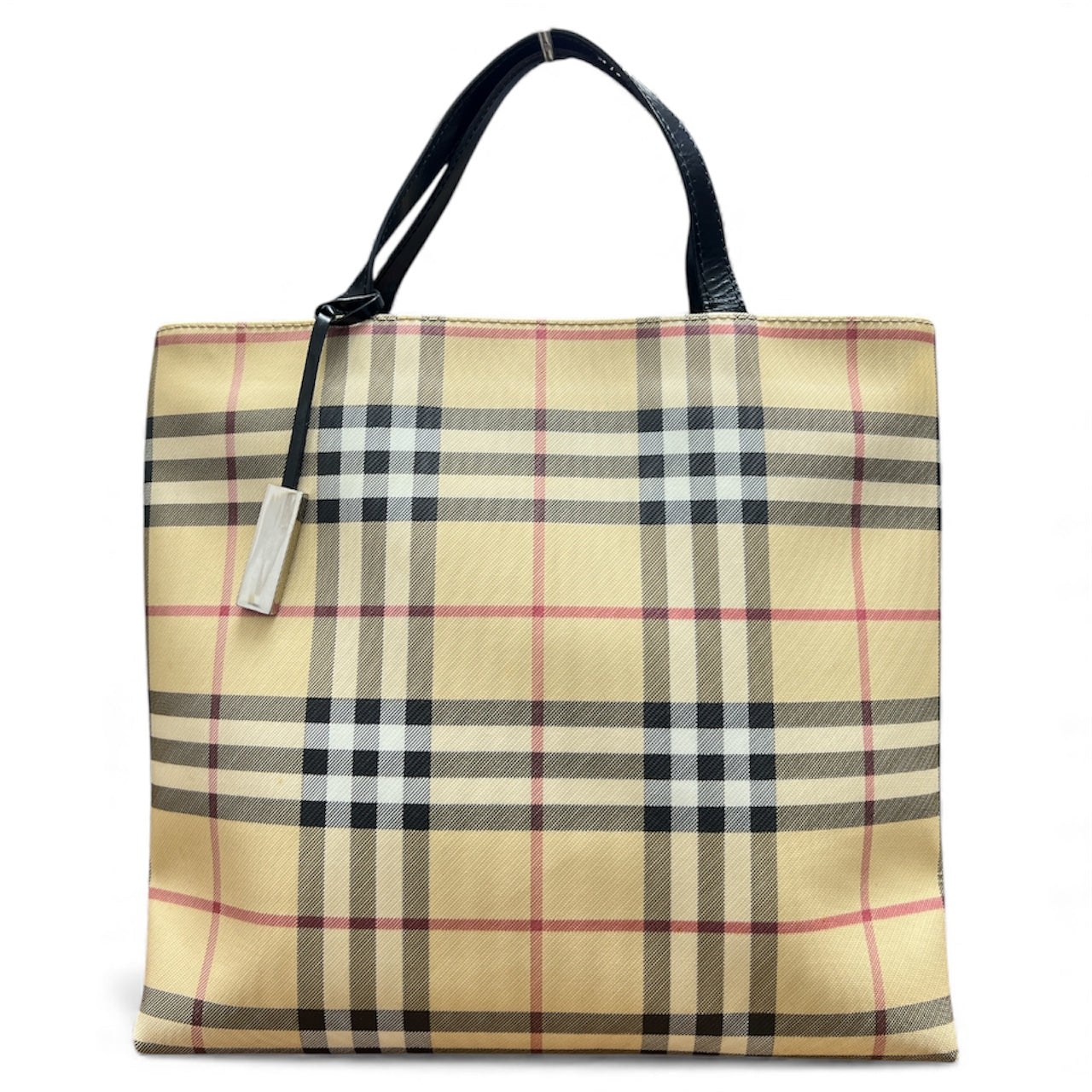 Burberry Check Pattern Tote Bag BU1030