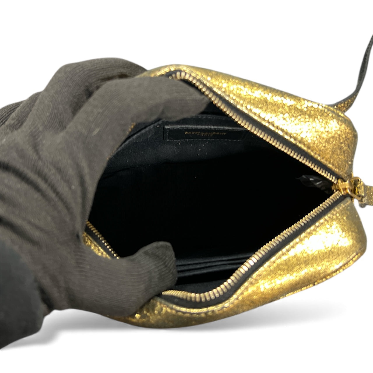 Yves Saint Laurent Gold Shoulder Bag Yv148