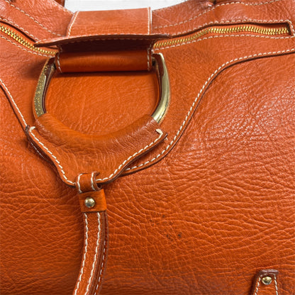 Dolce &amp; Gabbana Orange Leather Handbag DO22