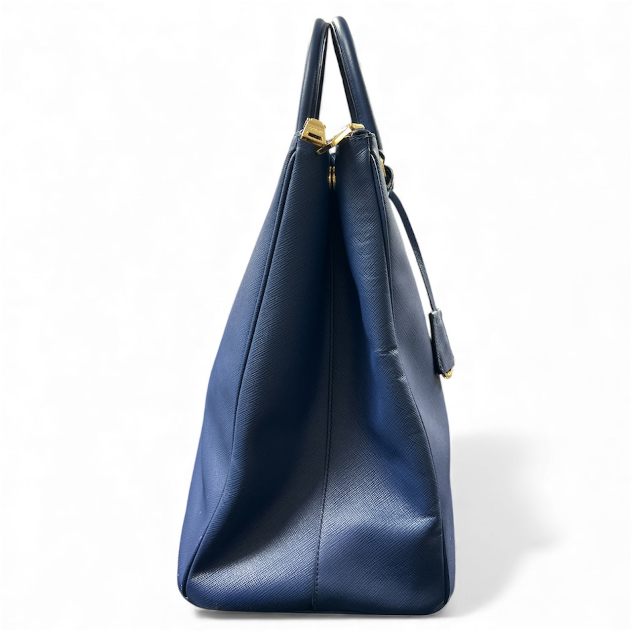 PRADA Navy Leather Tote Bag PR156