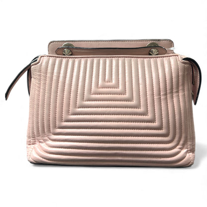 FENDI Pink Quilted Shoulder Bag FE347