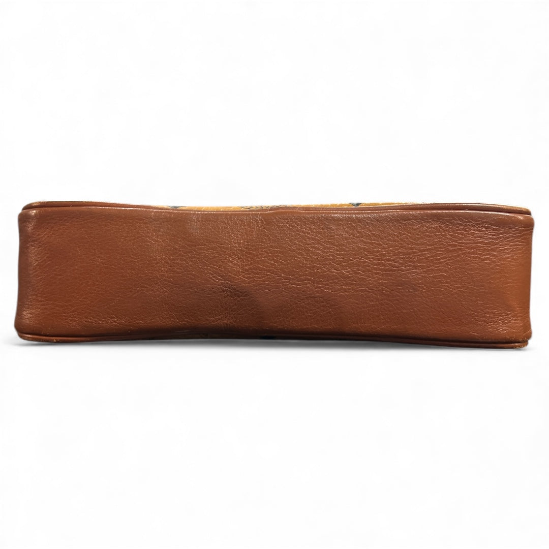 MCM Leather Sacoche Brown MC88