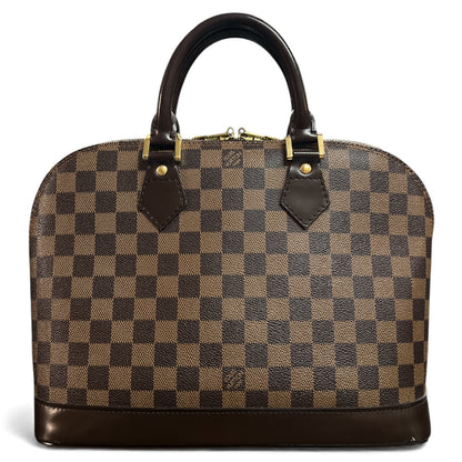 LOUIS VUITTON Damier Pattern Leather Handbag LO2115
