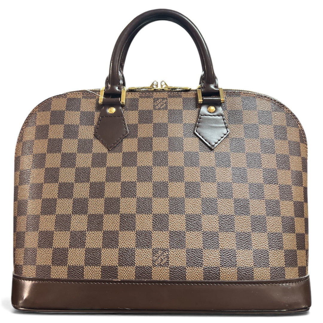 LOUIS VUITTON Damier Pattern Leather Handbag LO2115