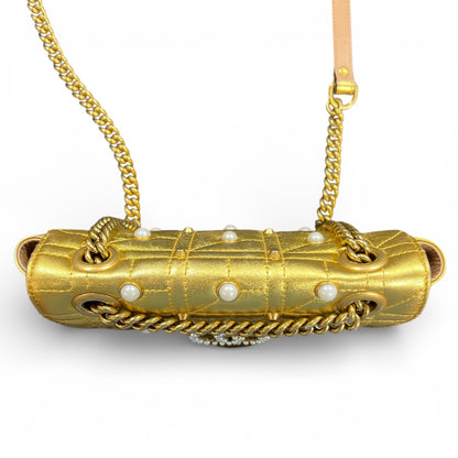 GUCCI GG Marmont Pearl × Leather Gu525