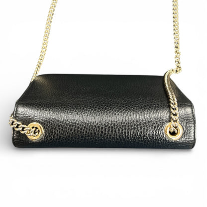 GUCCI Black Chain Wallet Gu513