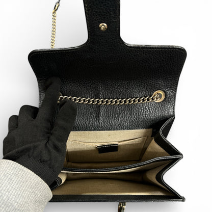 GUCCI Black Chain Wallet Gu513