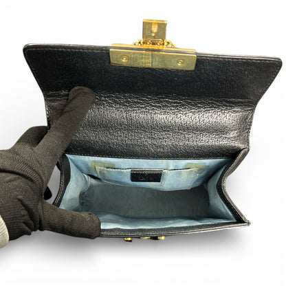 GUCCI Black Leather B-Star Shoulder Bag Gu508