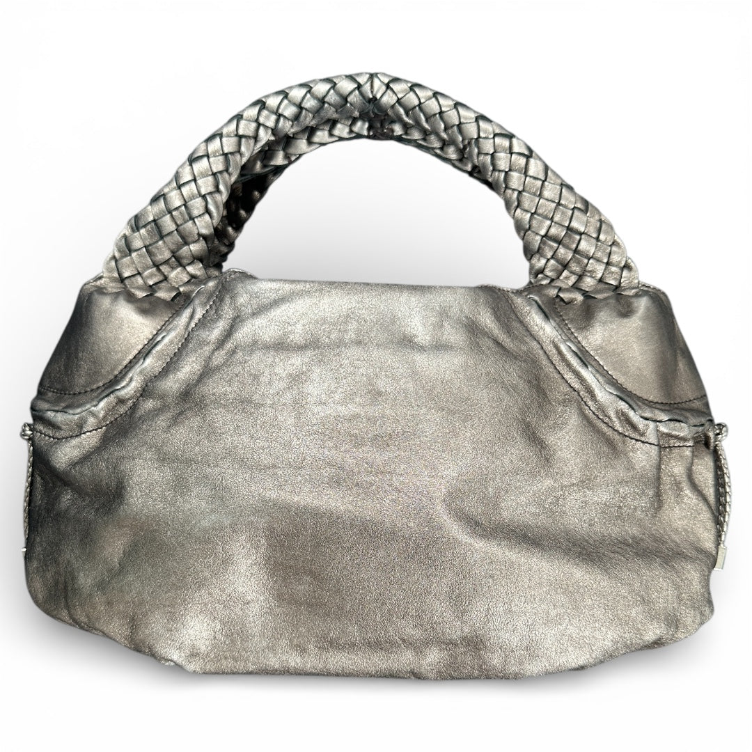 Ferragamo Leather Handbag Medium Size Braided Handle Fe339