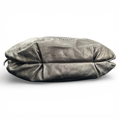 Ferragamo Leather Handbag Medium Size Braided Handle Fe339