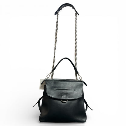 FENDI Black Leather 3-Way Bag FE333