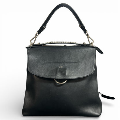 FENDI Black Leather 3-Way Bag FE333