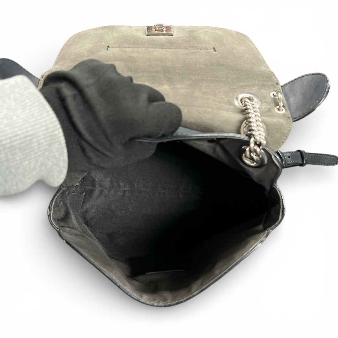 FENDI Black Leather 3-Way Bag FE333