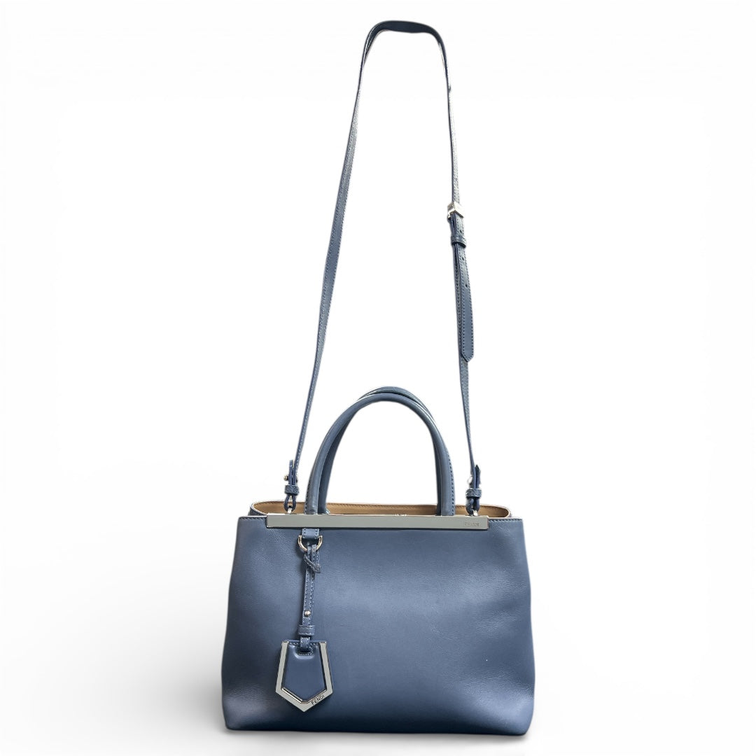 FENDI Dark Blue Leather Handbag FE332