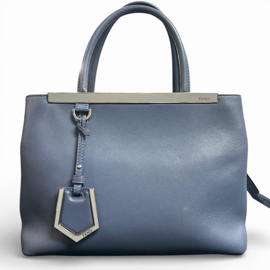 FENDI Dark Blue Leather Handbag FE332