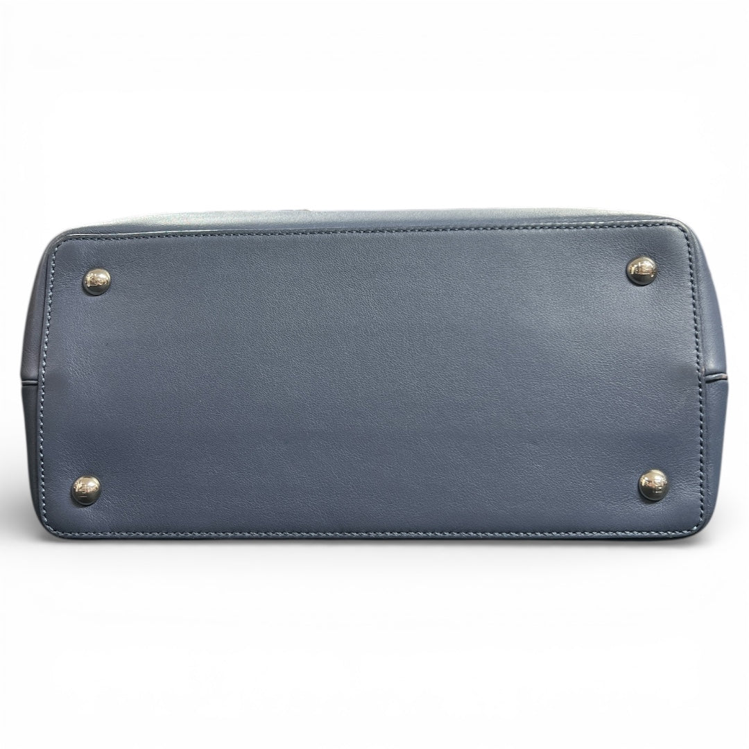 FENDI Dark Blue Leather Handbag FE332