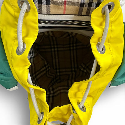 BURBERRY Backpack Yellow/Green BU952