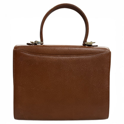 Burberry Brown  Leather 2-Way Shoulder Handbag BU1005